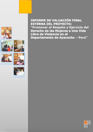 Evaluación final externa. Proyecto en Ayacucho