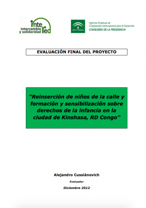 Evaluación final externa. Proyecto en Kinshasa, República Democrática del Congo