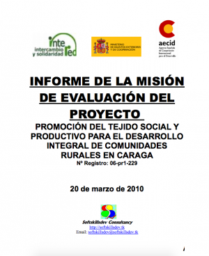 Evaluación Final externa. Convenio Caraga. Filipinas