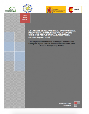 Evaluación Final externa. Proyecto en Davao (Mindanao)